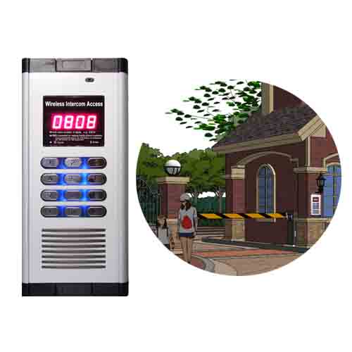 Wireless Building Intercom Access Control WIA-200A/B Application