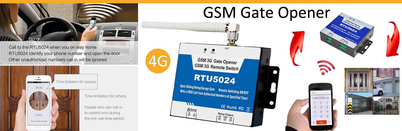 4G GSM Gate Opener RTU5024