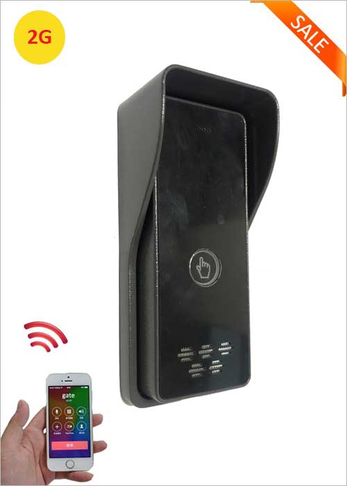 2G Smart Touch Wireless Villa Office Building Apartment   Intercom Access Control Remote Control Free Charge Phone   Call Remote Unlock GSM Gate Opener Two-way Voice WIA-200D