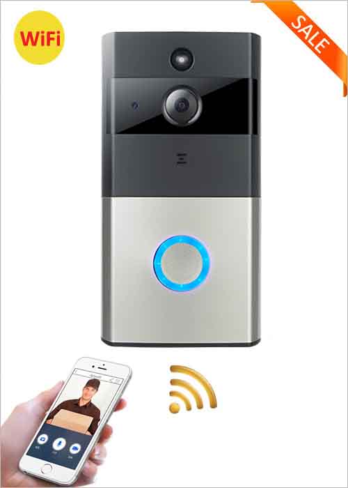 Home Security Monitoring Mobile APP Remote Control Visual Video Doorbell Wireless Battery Powered Doorbell WiFi Two-way Voice Audio Building Intercom For Apartment Villa Office VF-DB06
