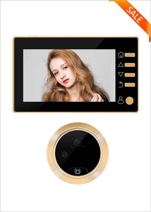 4.3 Inch LCD Screen Digital Door Viewer Security HD Camera 140° Wide Viewing Angle Doorbell Motion Detection HD Night Vision Smart Video Peephole Door Viewer Camera VF-DV02
